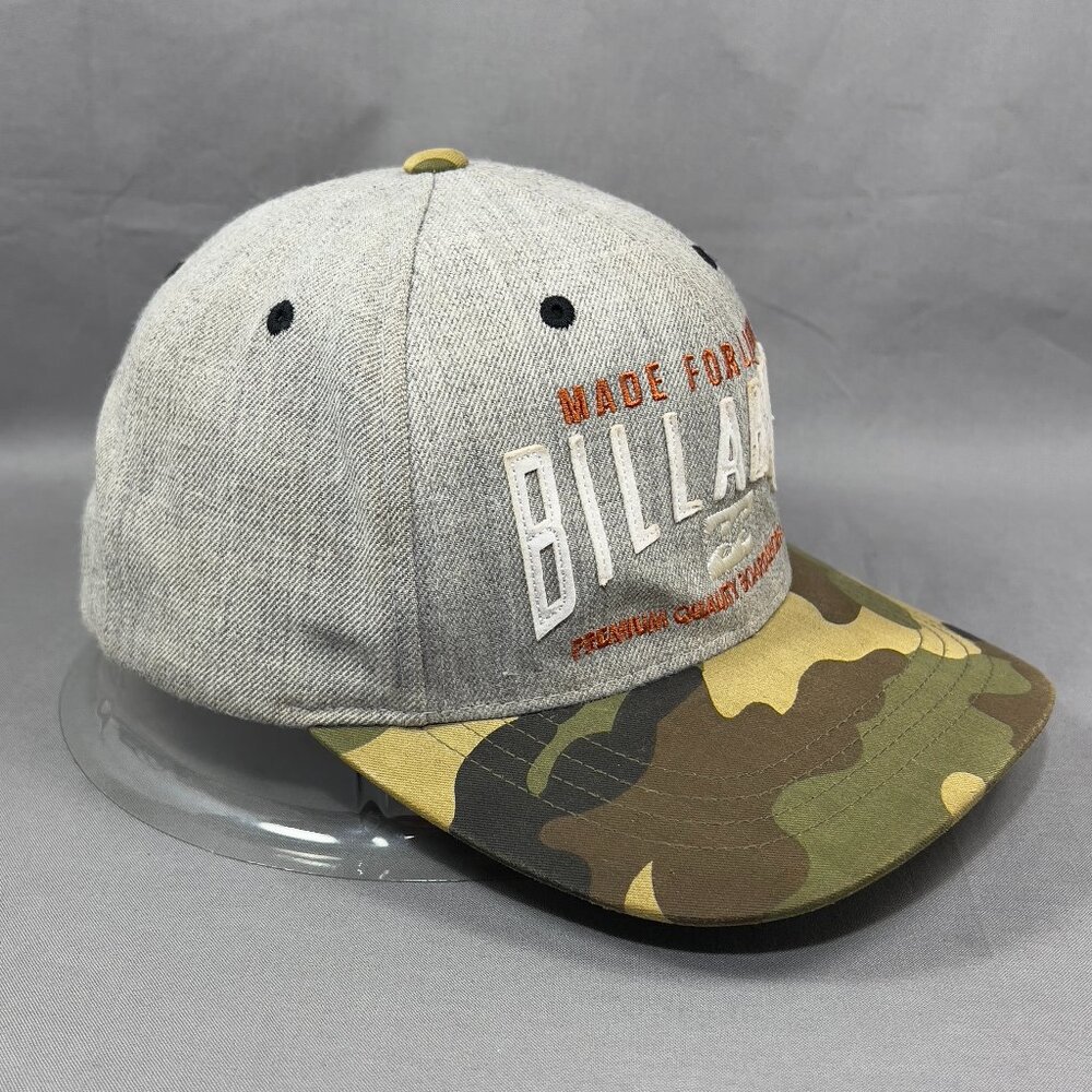 Billabong Snap Back Cap Hat Surf Brown Camo Camouflage Baseball Outdoor Boys - Picture 6 of 14